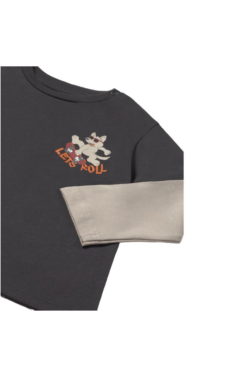 Mayoral Double-Sleeve T-Shirt, Alternate, color, Grey
