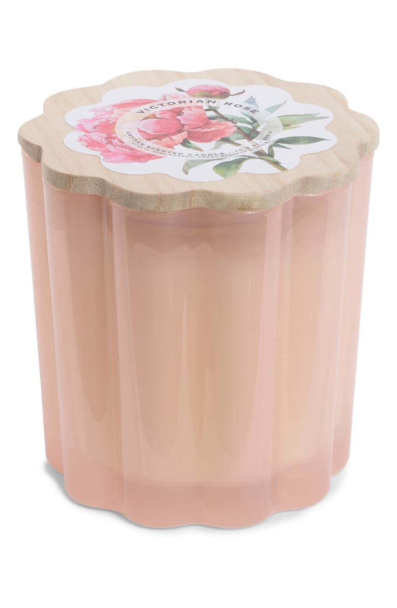 PORTOFINO CANDLES Victorian Rose Milkglass Flower Candle, Main, color, Victorian Rose