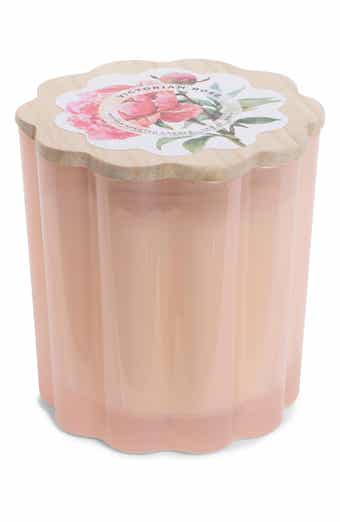 Milkglass Flower Candle
