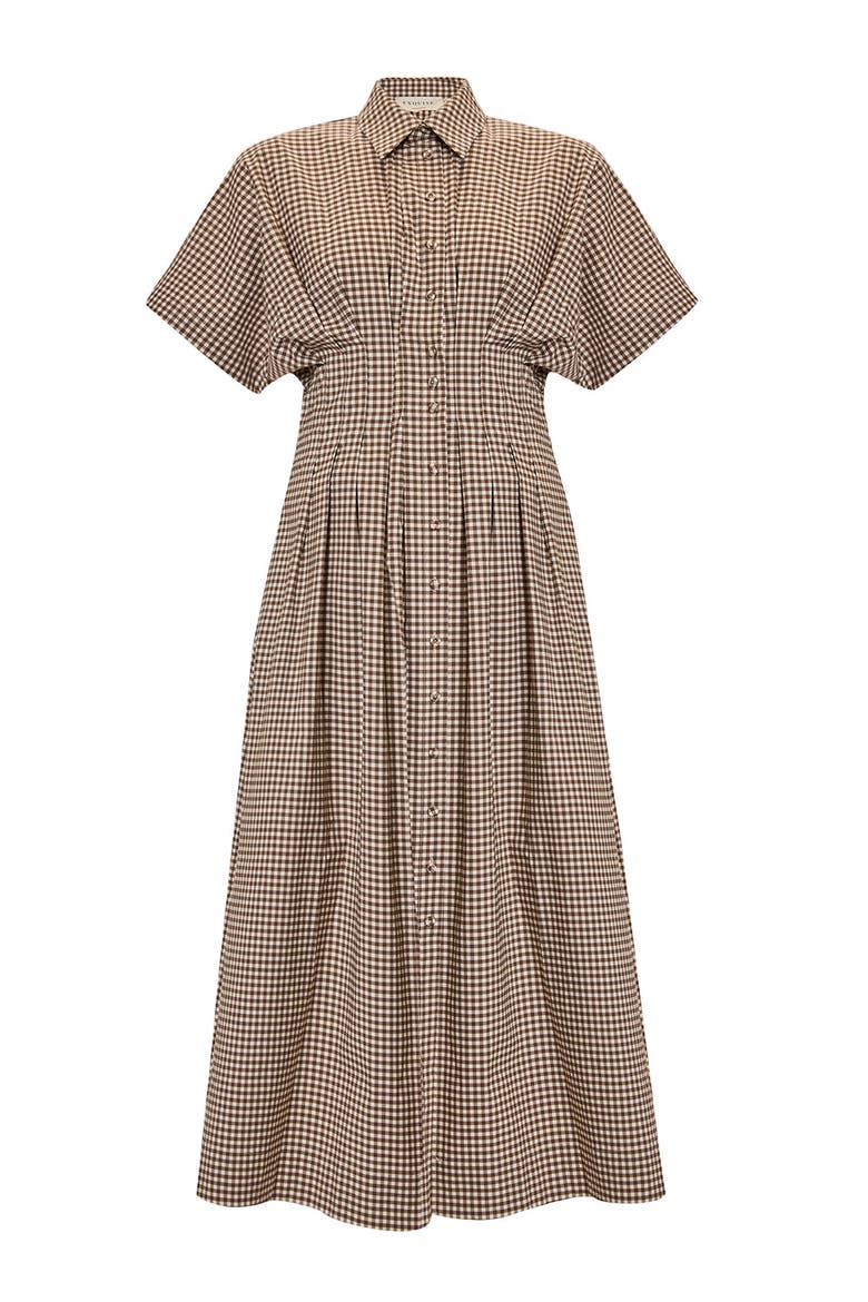 Swan Midi Shirt Dress, Alternate, color, CREAM-MINK