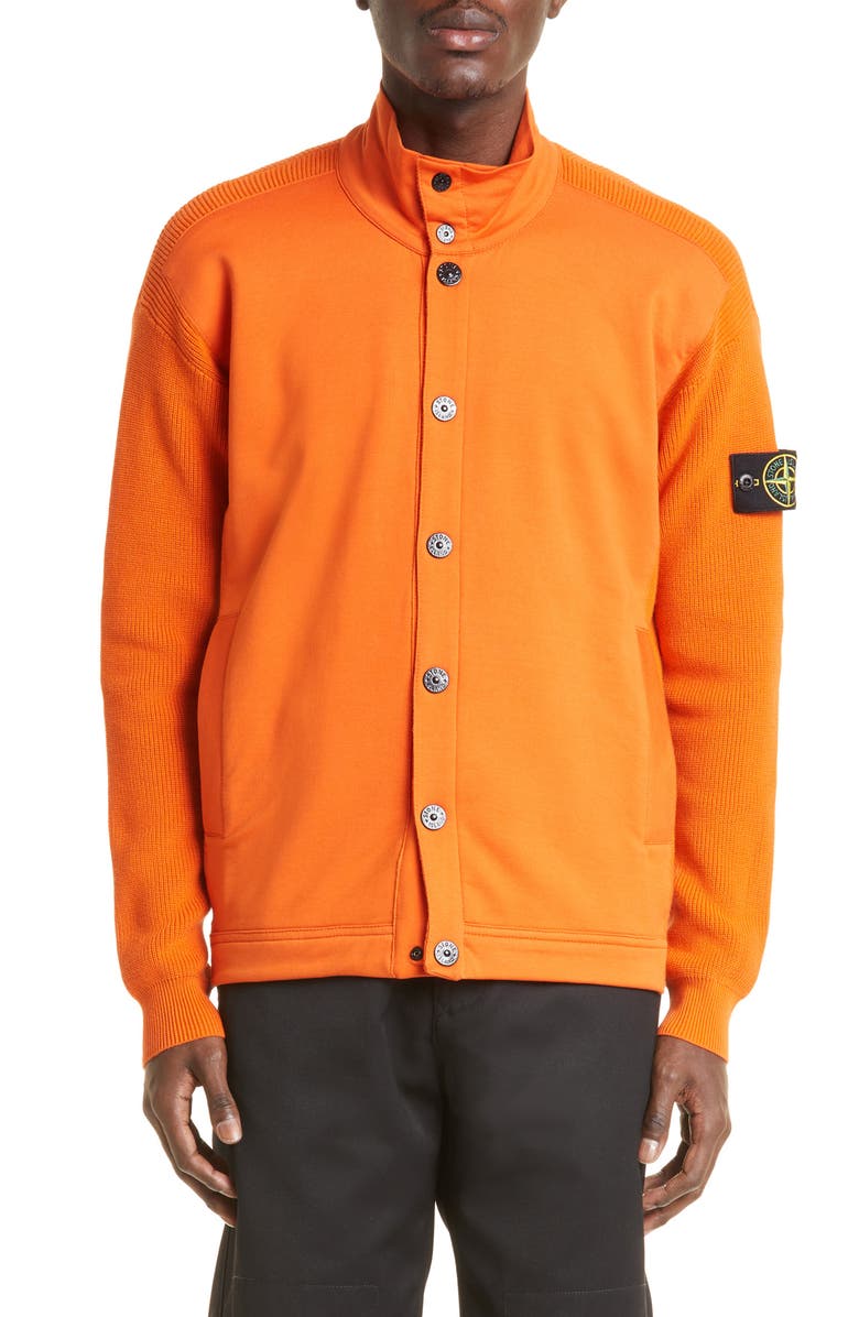 Stone Island Mixed Knit Jacket, Main, color, 