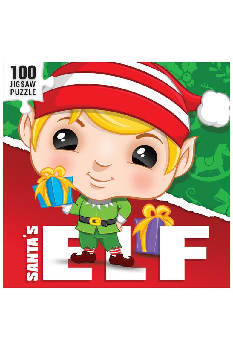 Santa's Elf 100 Piece Jigsaw Puzzle, Alternate, color, Multicolor