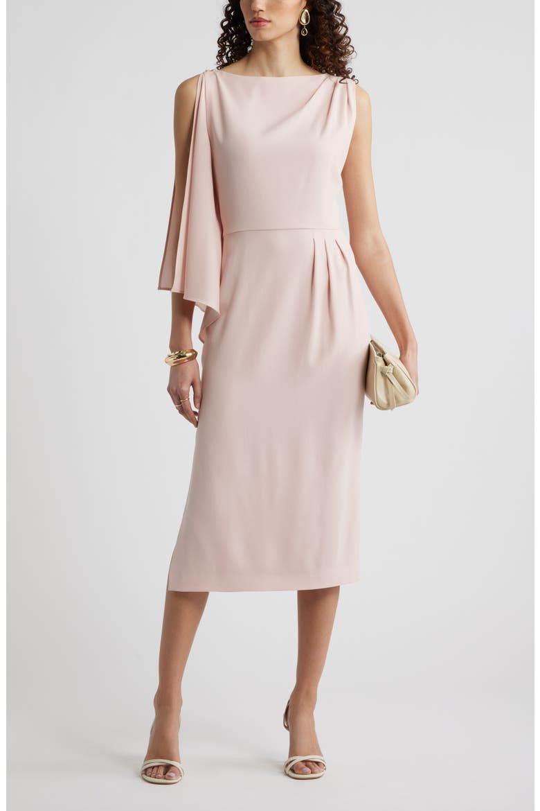 Single Split Sleeve Midi Dress, Alternate, color, PINK SMOKE