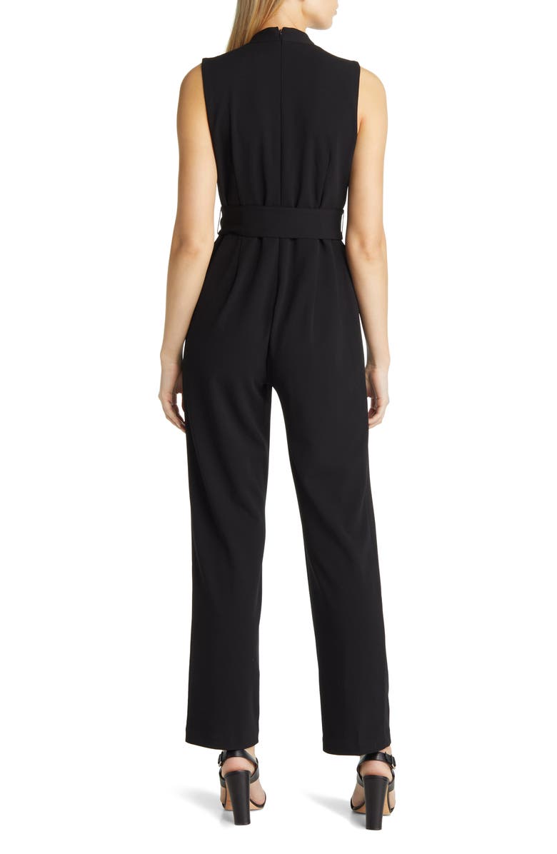 Tahari ASL Wrap Bodice Belted Jumpsuit, Alternate, color, 