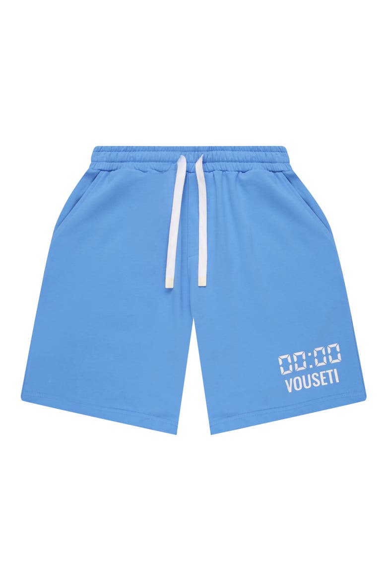 Us Against Time Cotton Fleece Drawstring Shorts, Alternate, color, BRIGHT BLUE