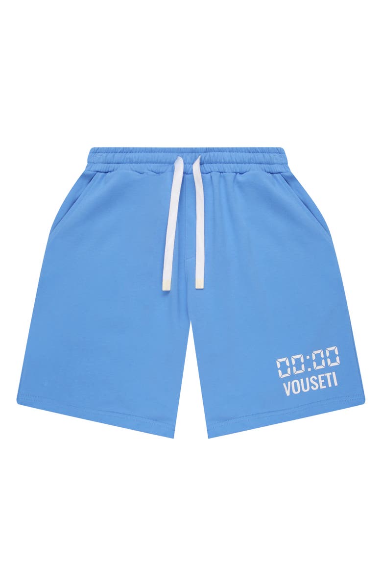 VOUSETI Us Against Time Cotton Fleece Drawstring Shorts, Alternate, color, 