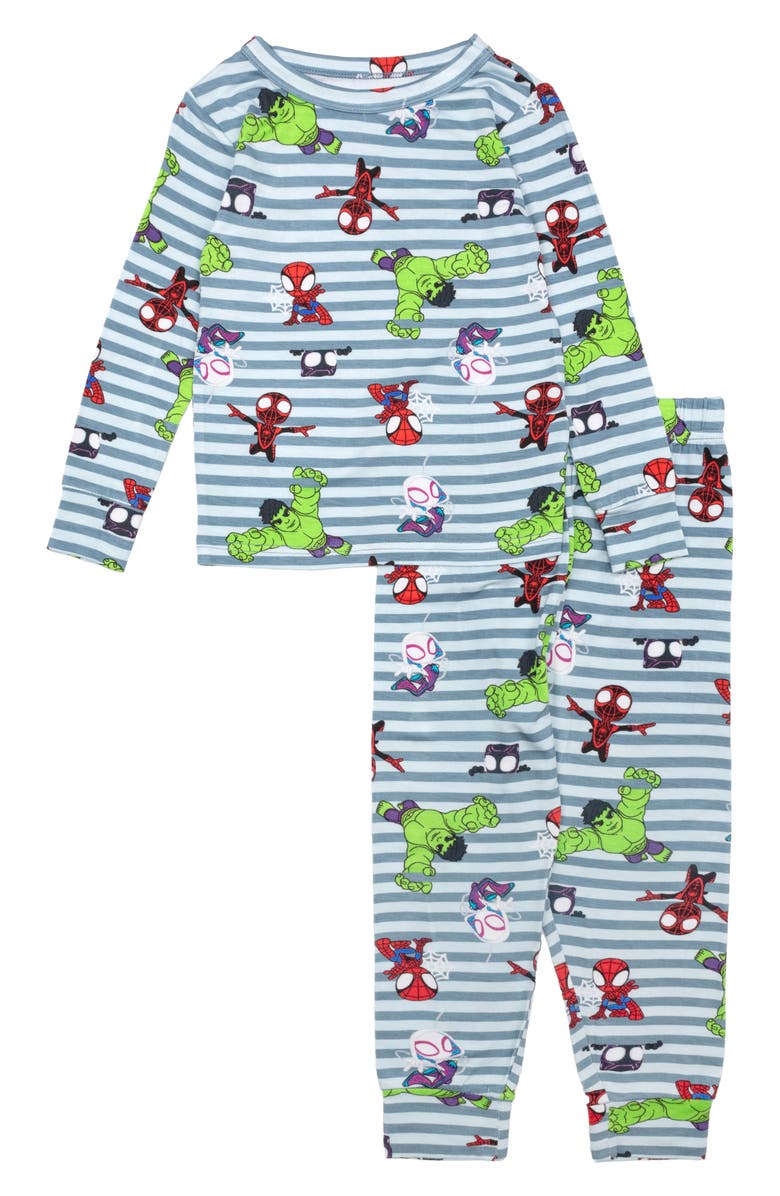 AME x Marvel Kids' Spidey Two-Piece Pajamas, Main, color,