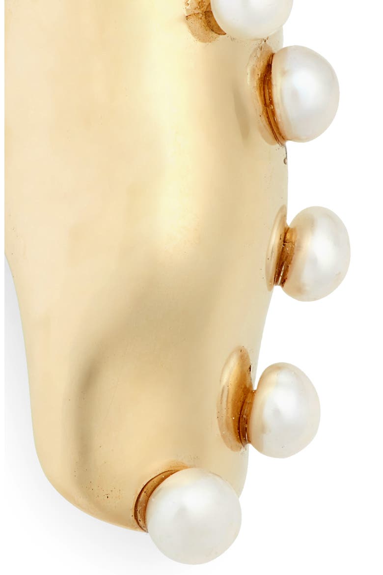 Pearl Bubble Ear Cuff, Alternate, color, BRONZE