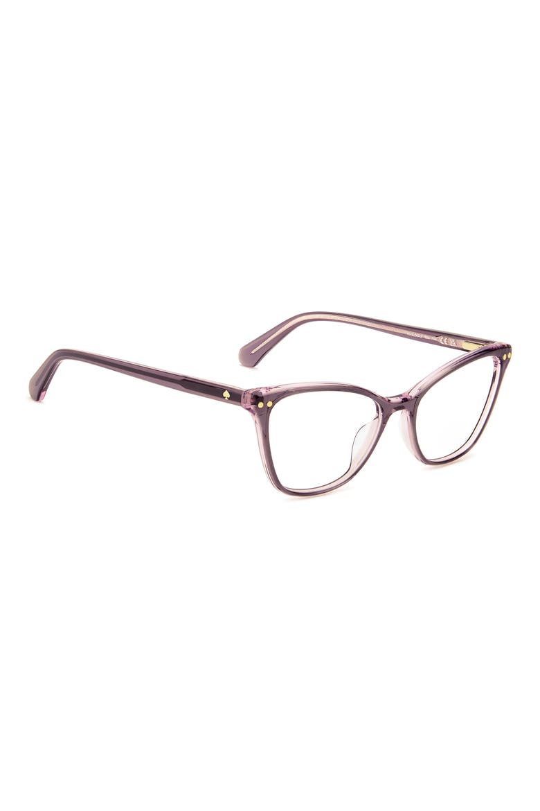 elora 50mm cat eye reading glasses, Alternate, color, CRYSTAL GREY