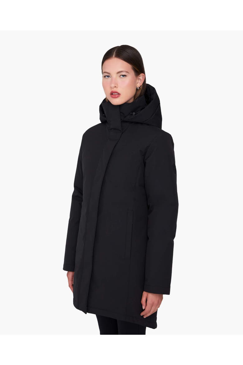 GENIA | Hooded Down Winter Jacket, Alternate, color, Black