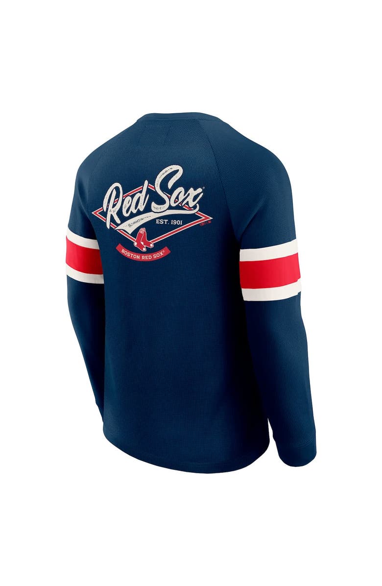 Darius Rucker Collection by Fanatics Men's Darius Rucker Collection by Fanatics Navy Boston Red Sox Waffle-Knit Raglan Long Sleeve Henley T-Shirt, Alternate, color, Navy