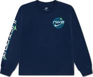 Nike Kids' Y2K Globe Graphic Long Sleeve T-Shirt