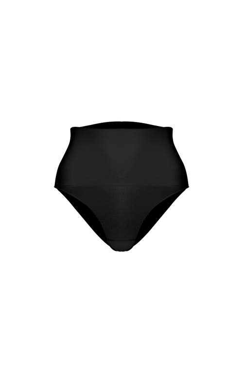Noodyskin Seamless Scuplt High-waisted Panties In Black