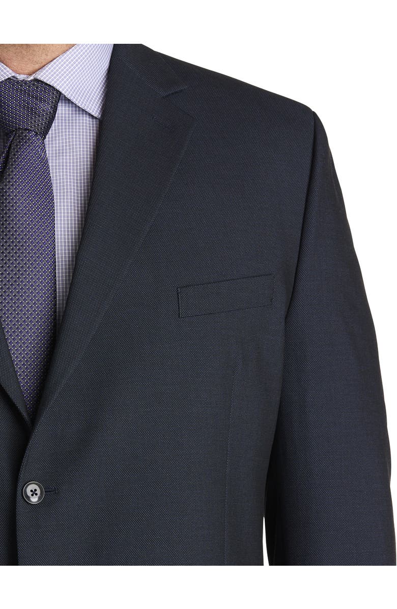 Michael Kors Big & Tall Birdseye Suit Jacket, Alternate, color, Navy
