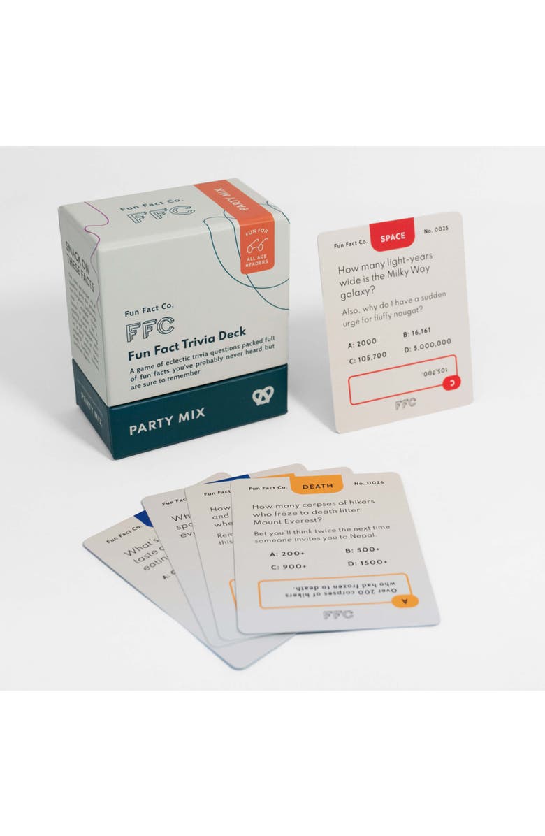 Fun Fact Co. The Party Mix I Trivia Card Game, Alternate, color, Multicolor