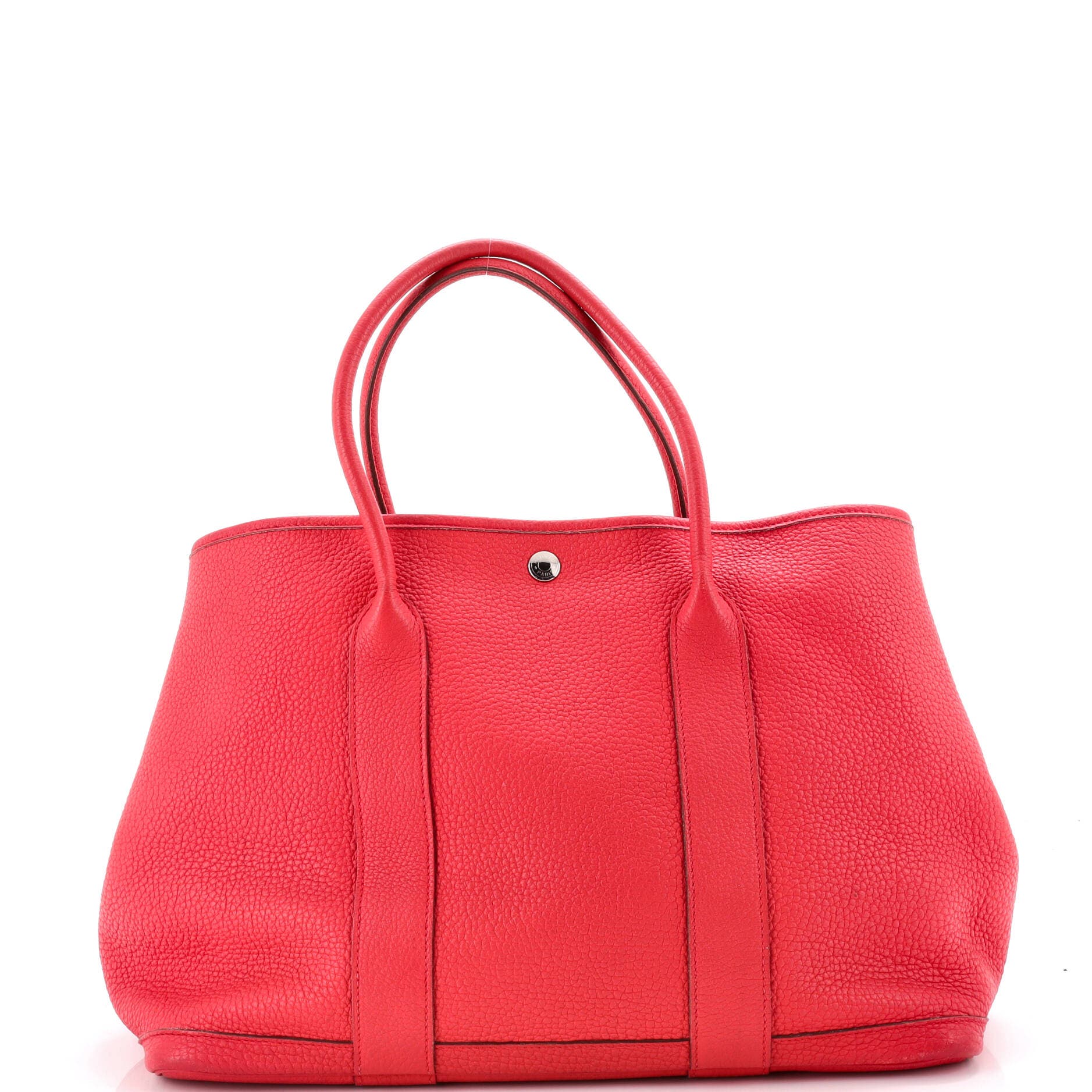 Garden Party Tote Leather 36, Main, color, Red