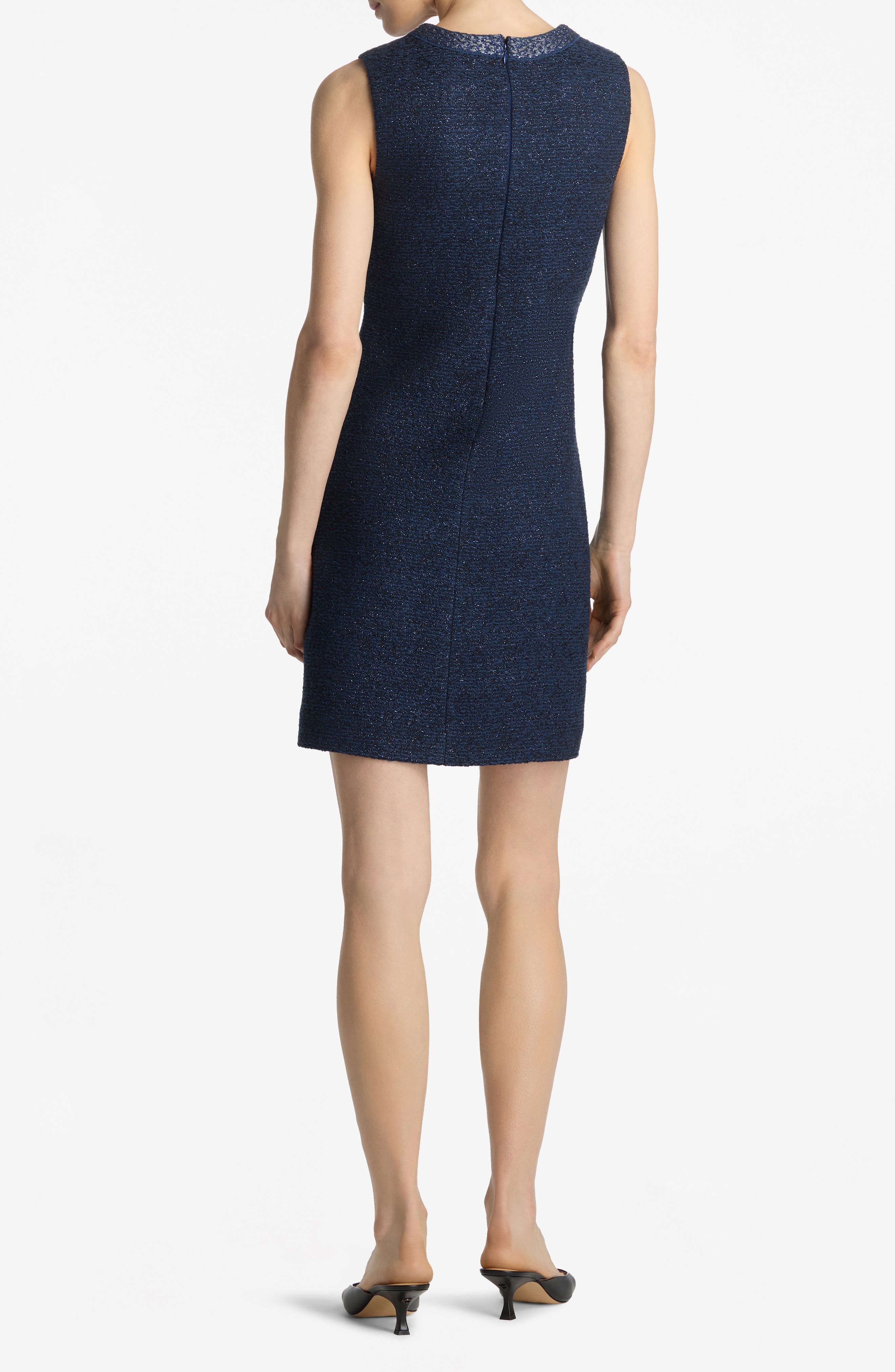 Mixed Media Tweed Dress - image 2