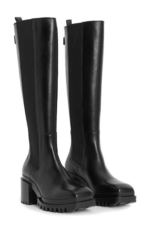 Natalia Lug Sole Knee High Boot (Women)