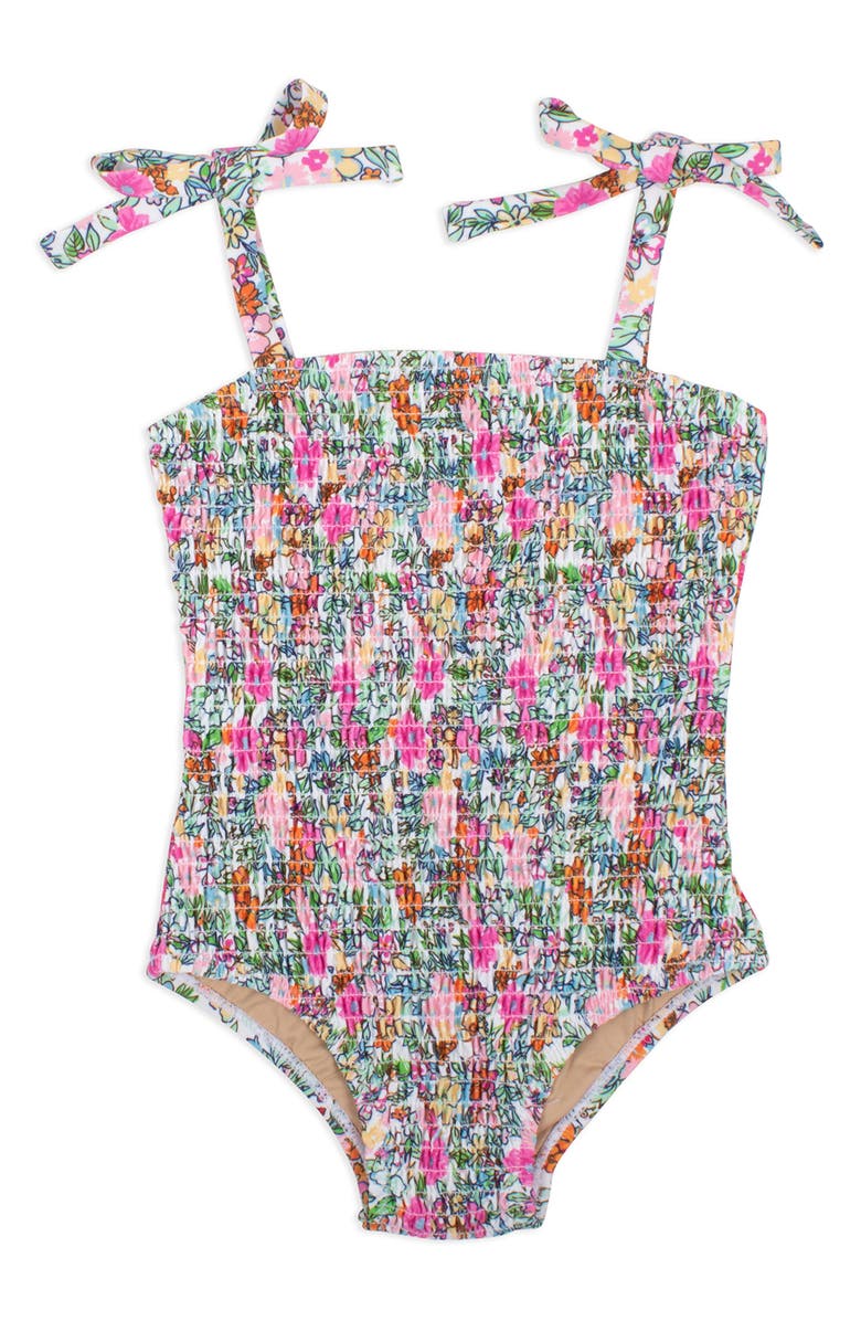 Shade Critters Kids' Lib Smocked One-Piece Swimsuit, Main, color, 