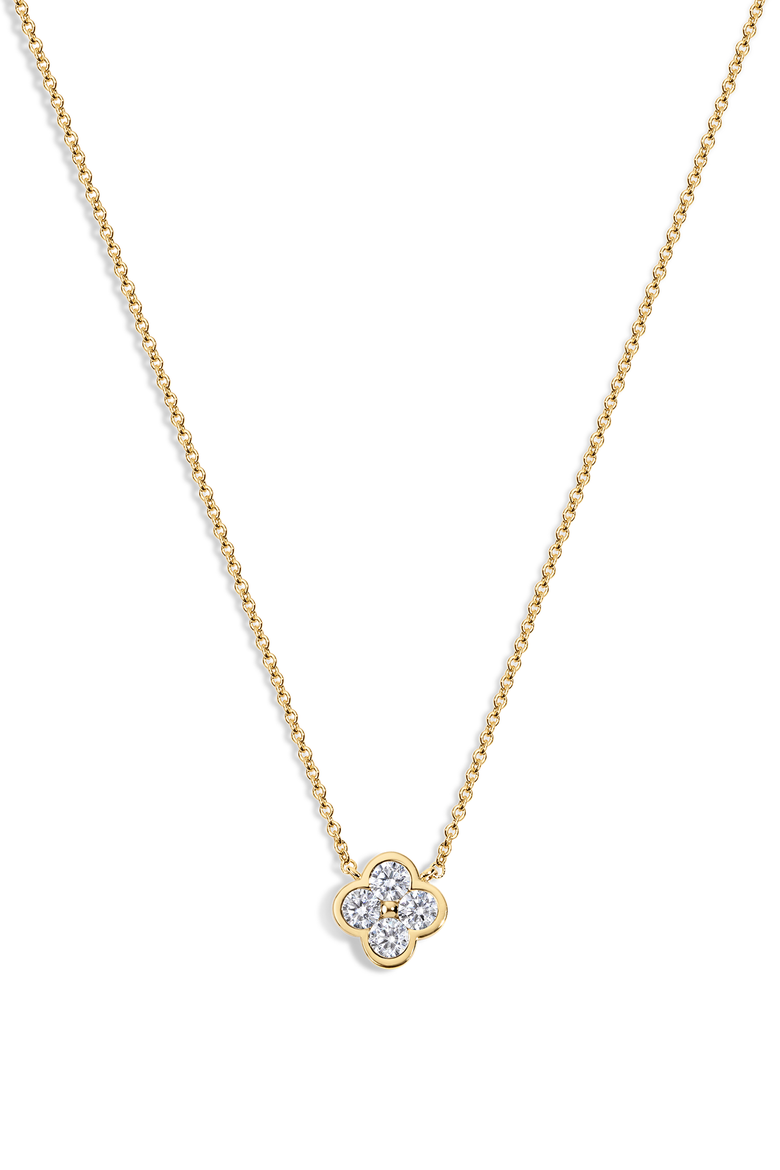 Camilla Clover Necklace, Main, color, Gold