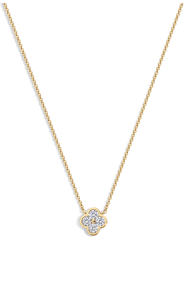 Electric Picks Camilla Clover Necklace, Main, color, Gold