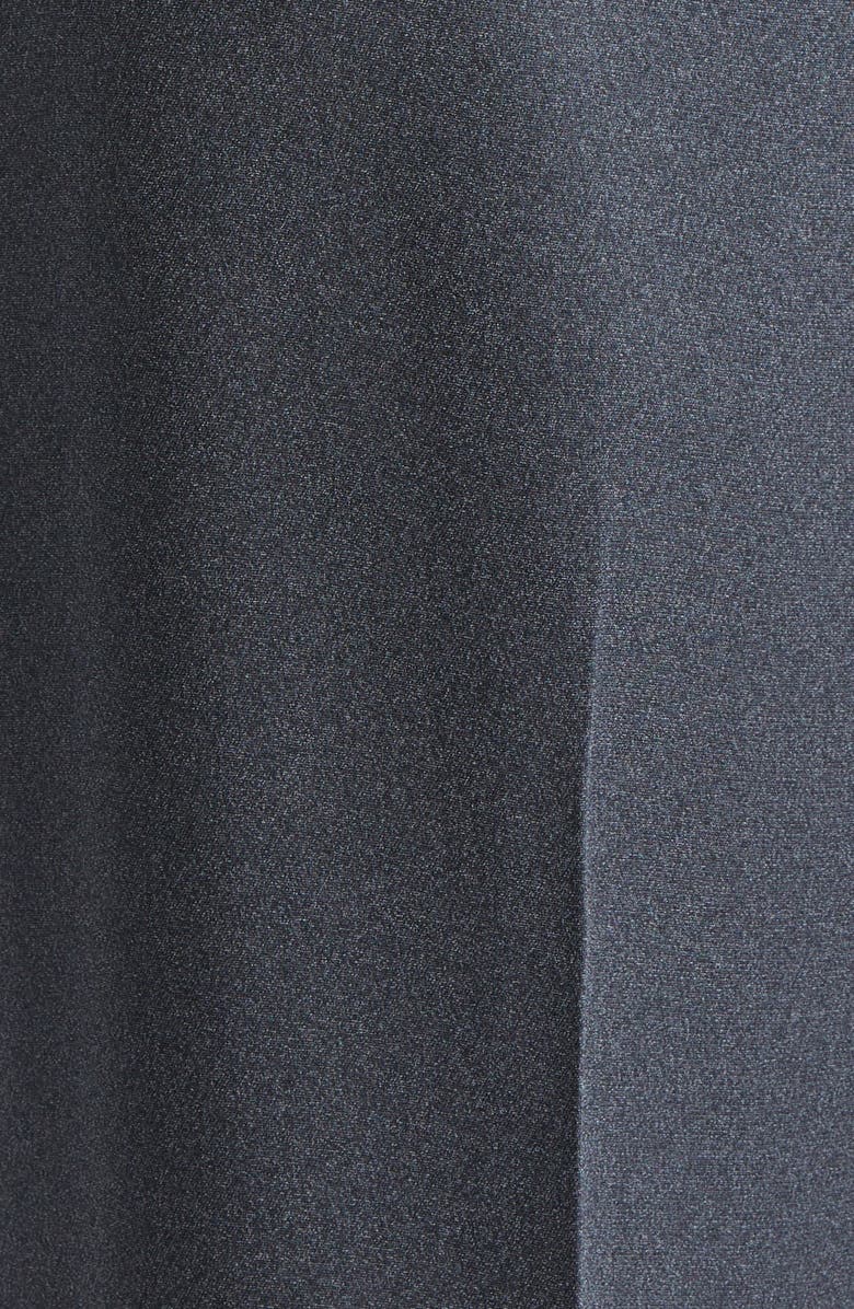 ST. JOHN High Waist Heathered Crepe Wide Leg Pants, Alternate, color, 