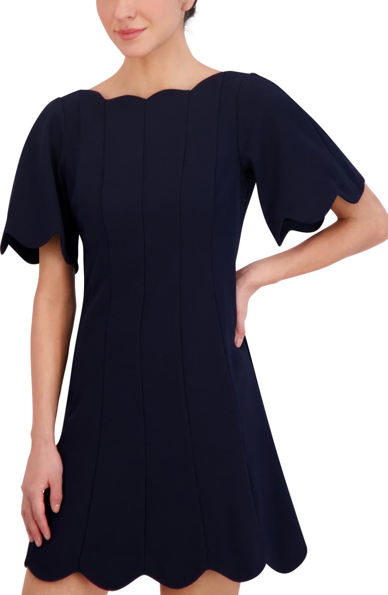 Eliza J Scallop Minidress, Alternate, color,