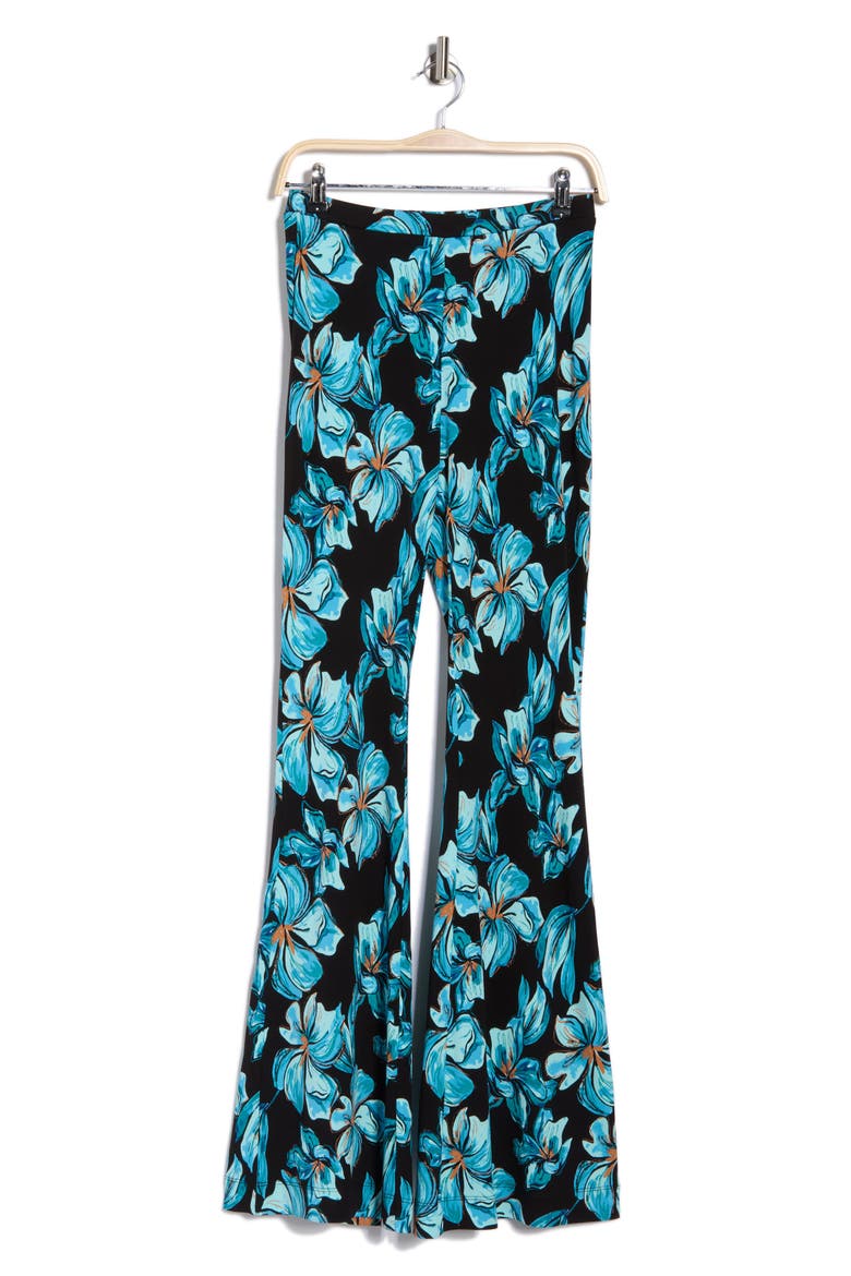 Brooklyn Flare Pants, Alternate, color, OPERA FLORAL BLACK