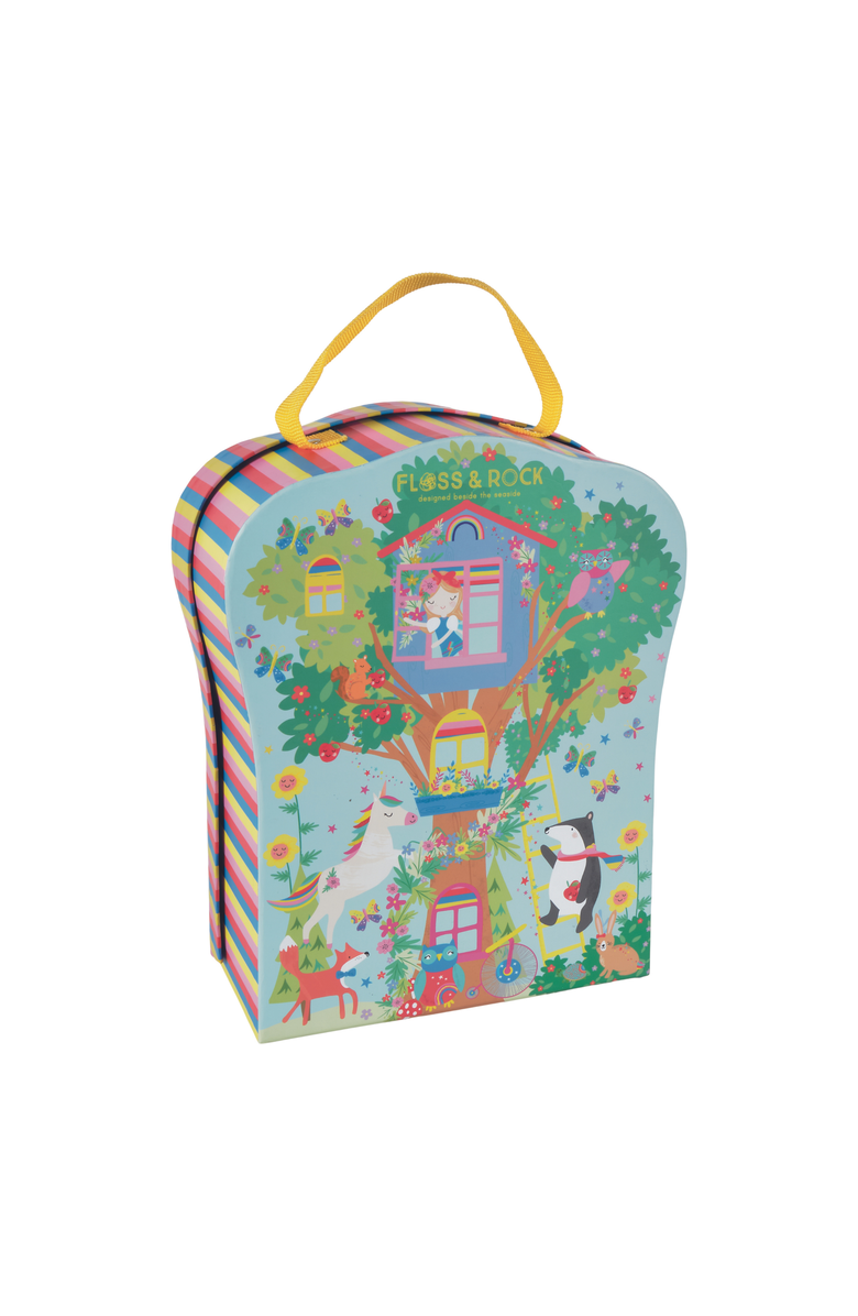 Floss & Rock Playbox with 10 Wooden Shaped Pieces, Alternate, color, Rainbow Fairy