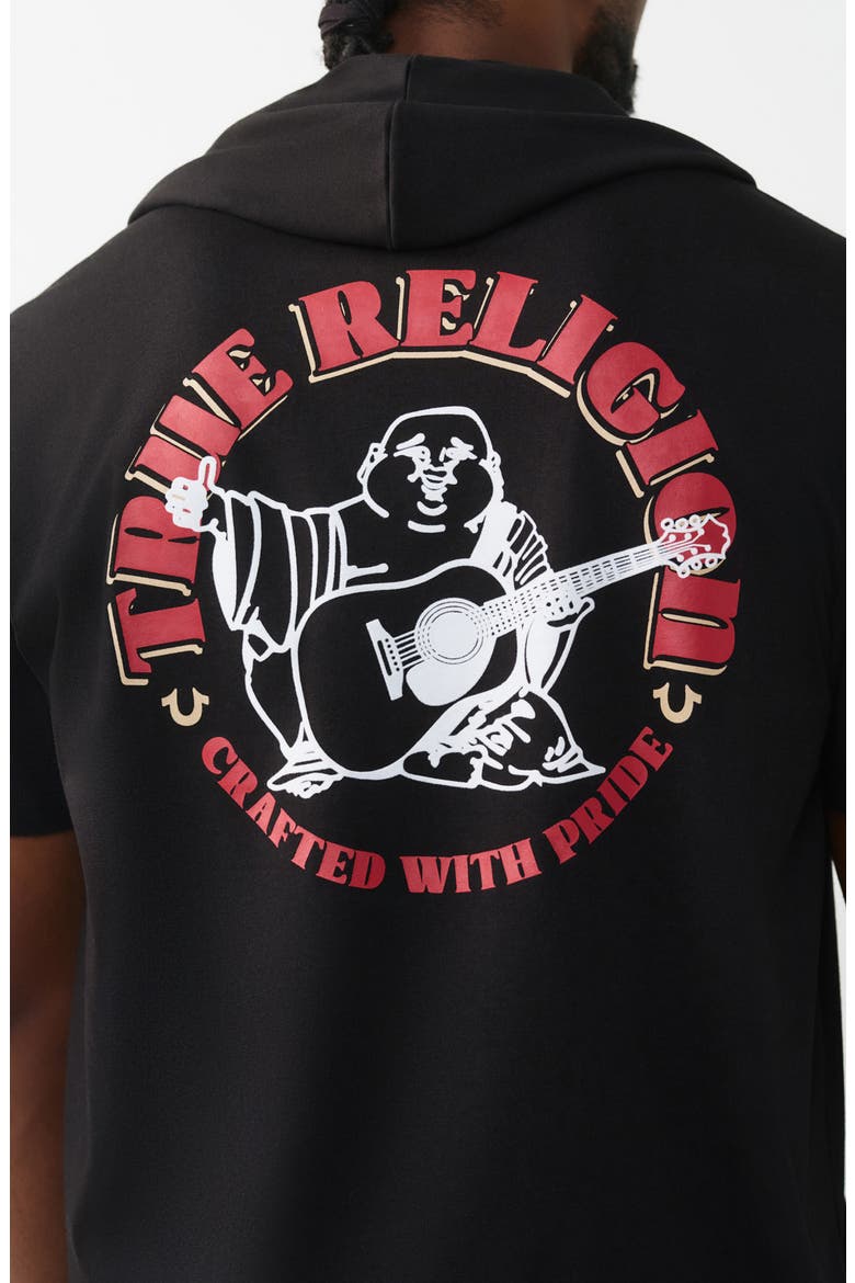 Circular Hoodie T-Shirt, Alternate, color, JET BLACK