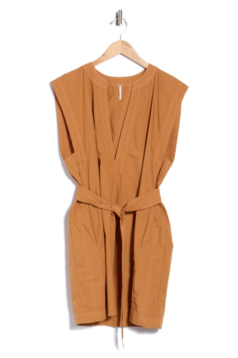 Voyage Minidress, Alternate, color, CARMELO SOLID