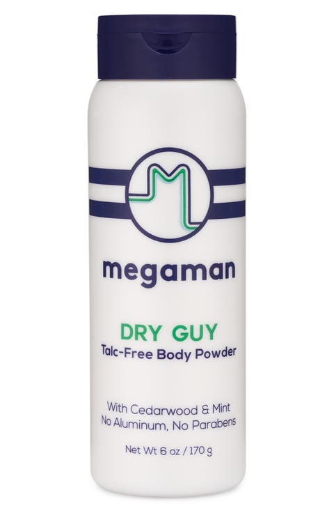 Megaman Dry Guy Talc Free Body Powder