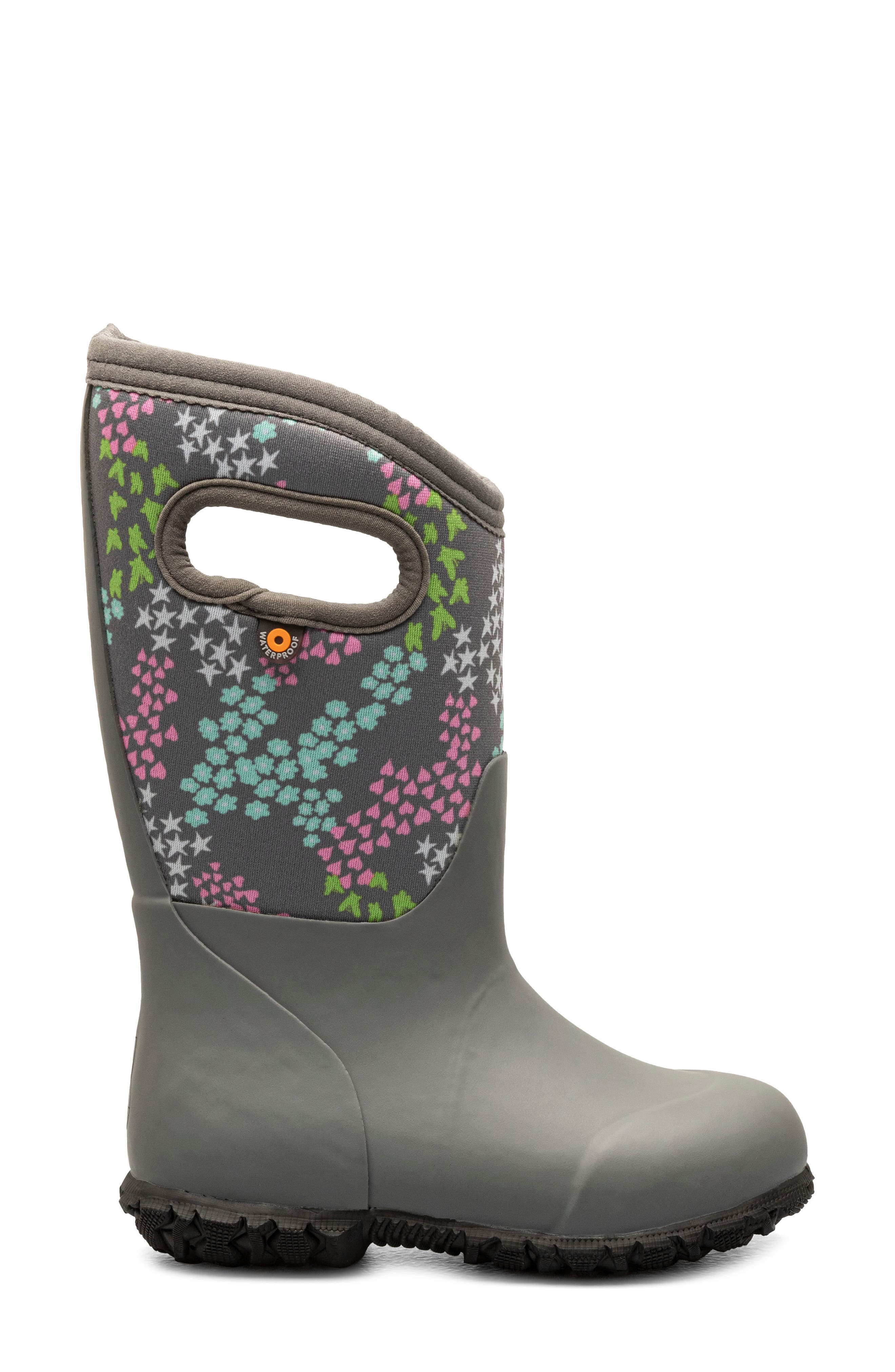 Bogs Kids' York Star Heart Waterproof Rain Boot, Alternate, color, 