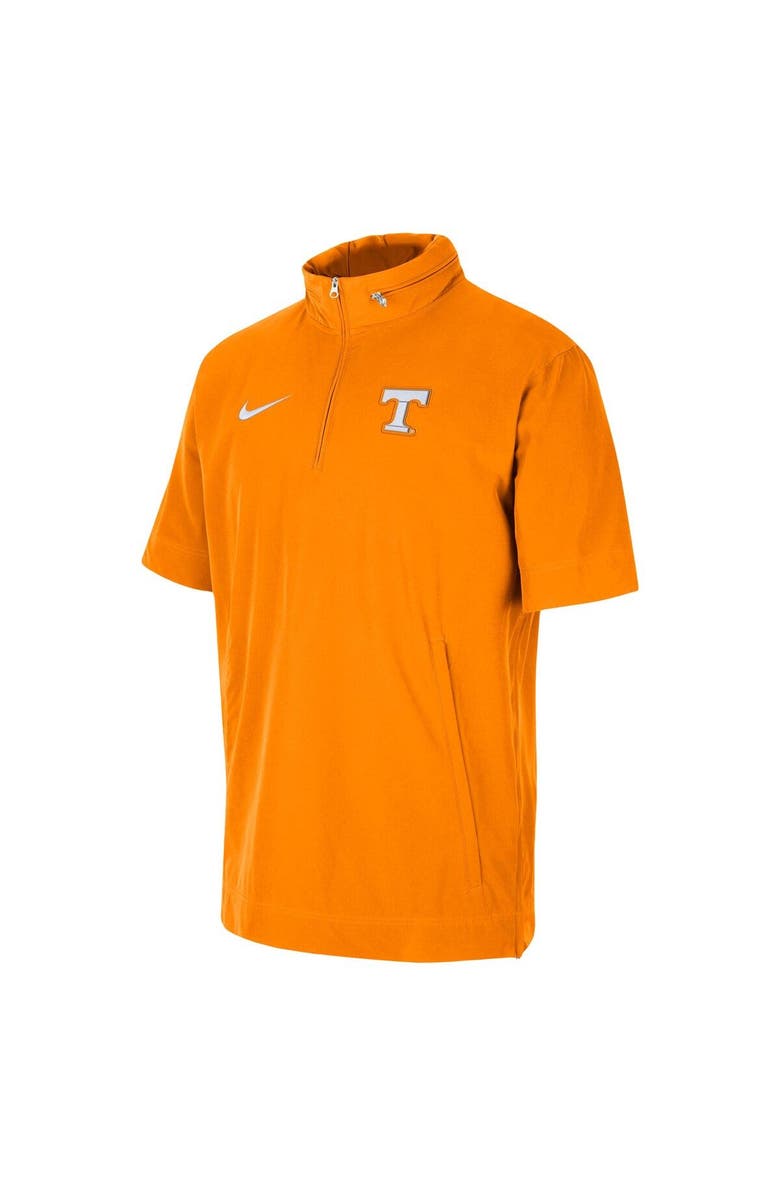 Nike Men's Nike Tennessee Orange Tennessee Volunteers Coaches Half-Zip Short Sleeve Jacket, Alternate, color, Tennessee Orange