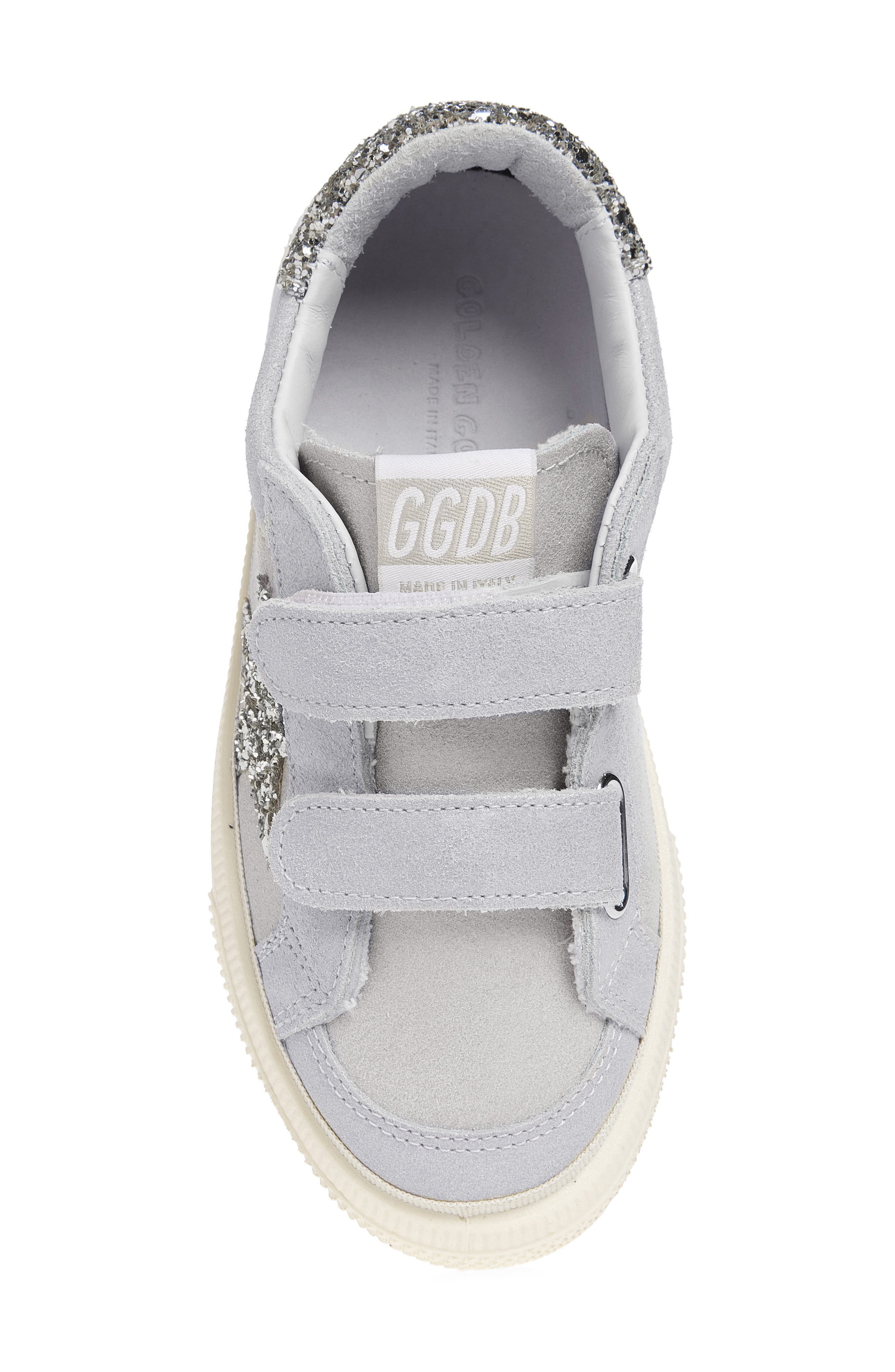 Golden Goose May School Sneaker, Alternate, color, Platinum