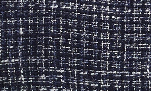 Laundry By Shelli Segal Patch Pocket Tweed Jacket In Blue