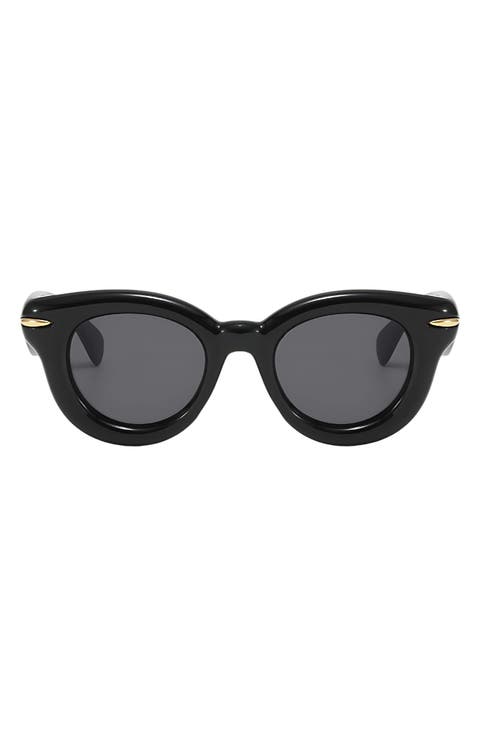 Marlow 46mm Polarized Round Sunglasses