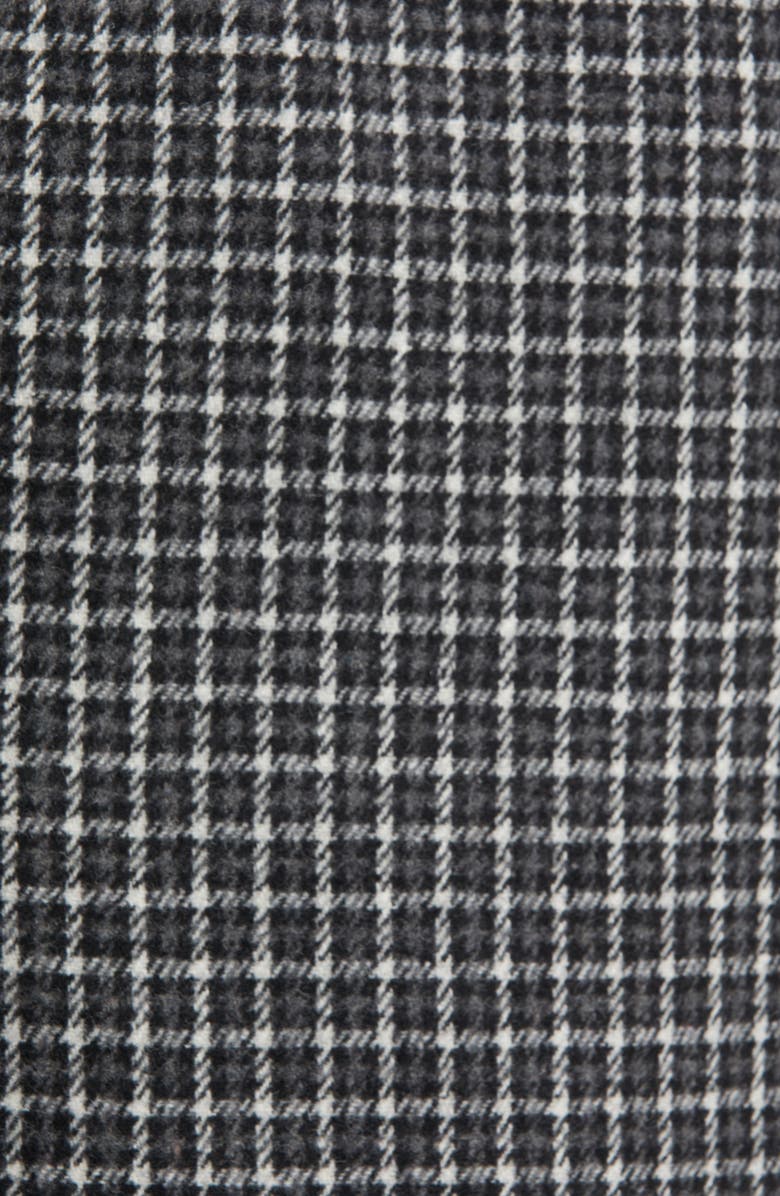 Sam Edelman Fringe Wrap Coat, Alternate, color, Black/ White Novelty