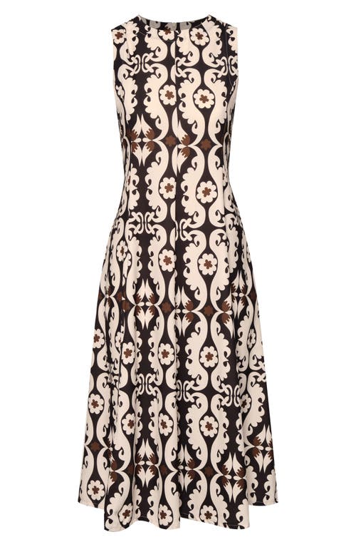 The Lulo Project Ranch Paisley Stretch Cotton Dress In Multi