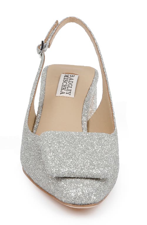 Badgley Mischka Collection Gracen Slingback Pump In Silver