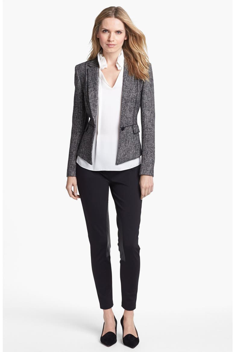'Minka' Metallic Tweed Jacket, Alternate, color, BLACK MULTI