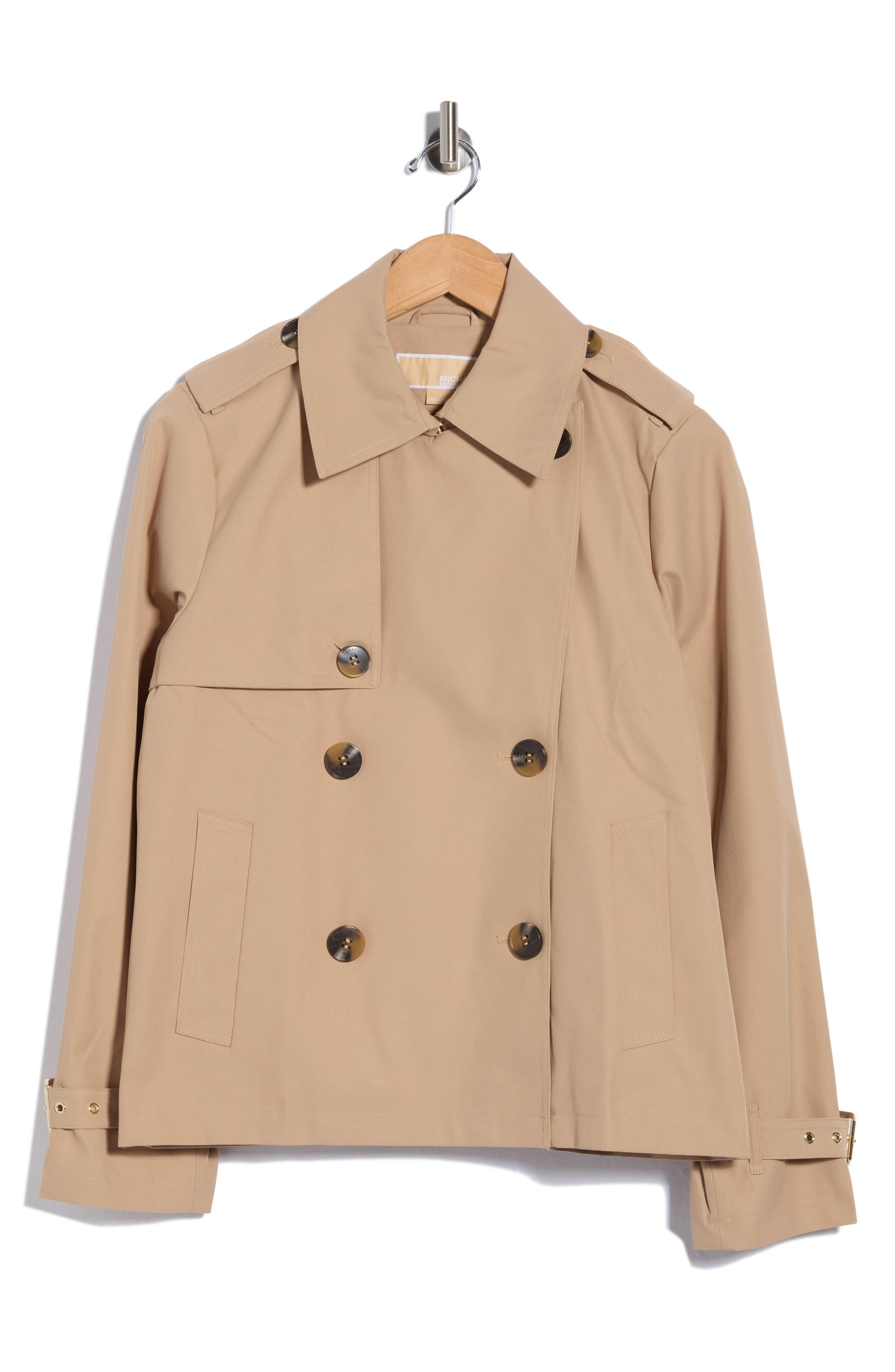 Double Breasted Short Trench Coat