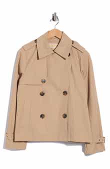 Double Breasted Short Trench Coat
