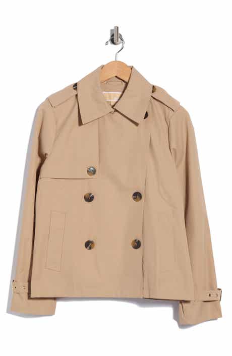 Double Breasted Short Trench Coat