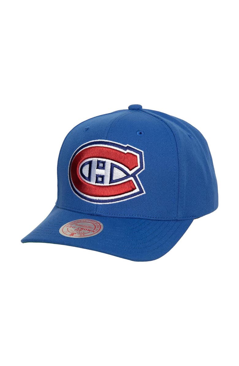 Mitchell & Ness Men's Mitchell & Ness Blue Montreal Canadiens Core Team Ground Pro Adjustable Hat, Main, color, 