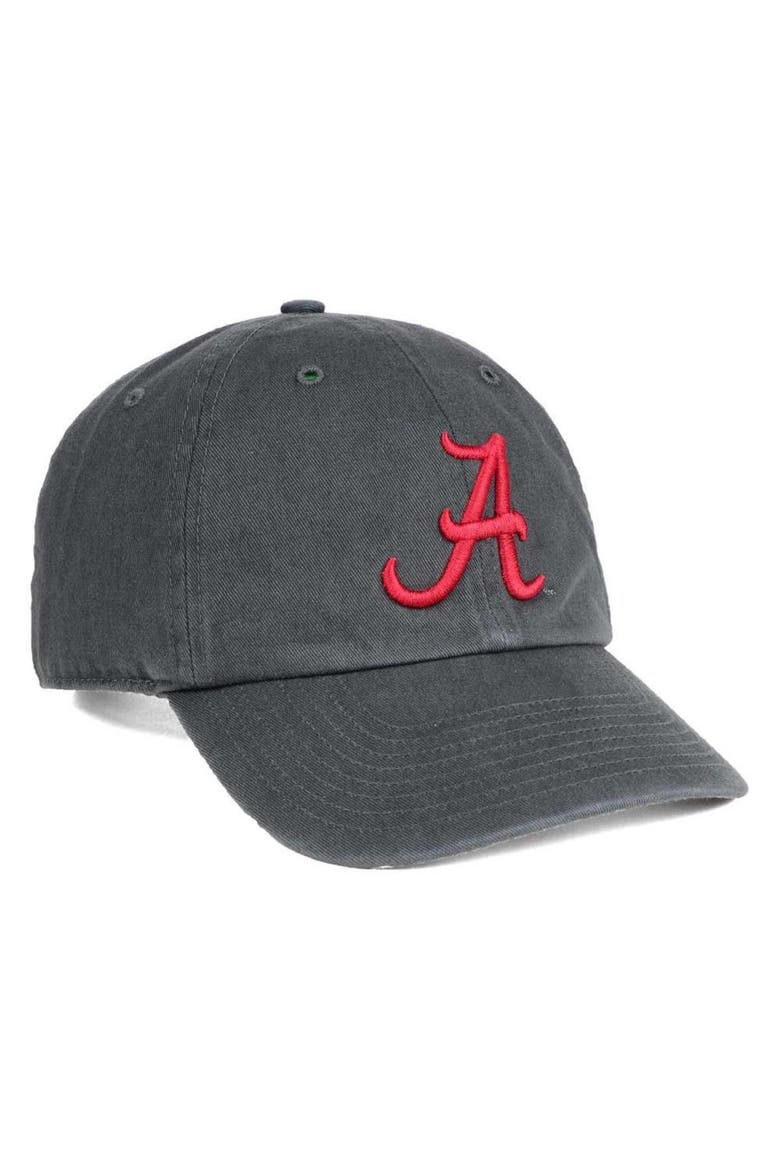 Men's '47 Charcoal Alabama Crimson Tide Vintage Clean Up Adjustable Hat, Alternate, color, Charcoal