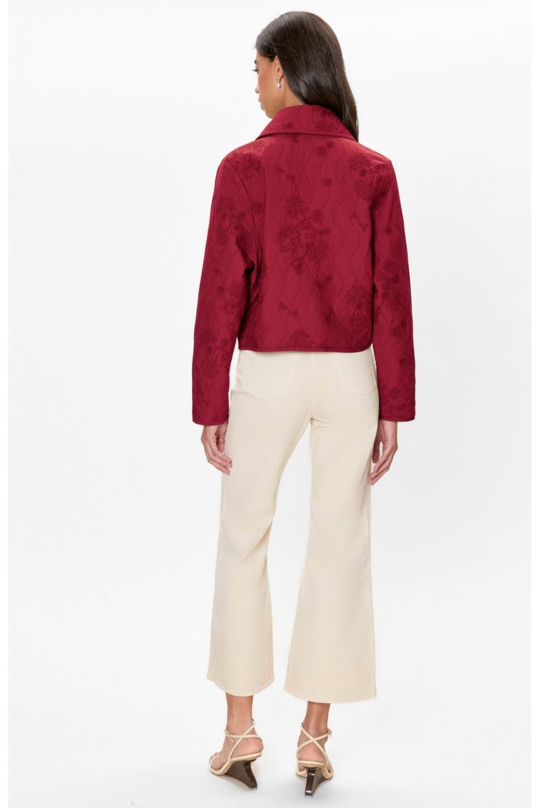 Zuri Quilted Jacket, Alternate, color, Dark Berry