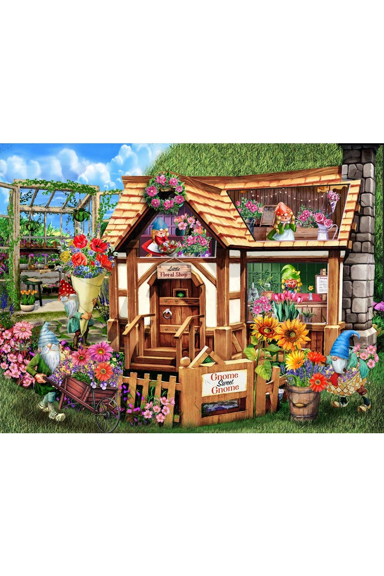 Gnome Sweet Gnome 500 piece Jigsaw Puzzle for Adults, Alternate, color, Multicolor