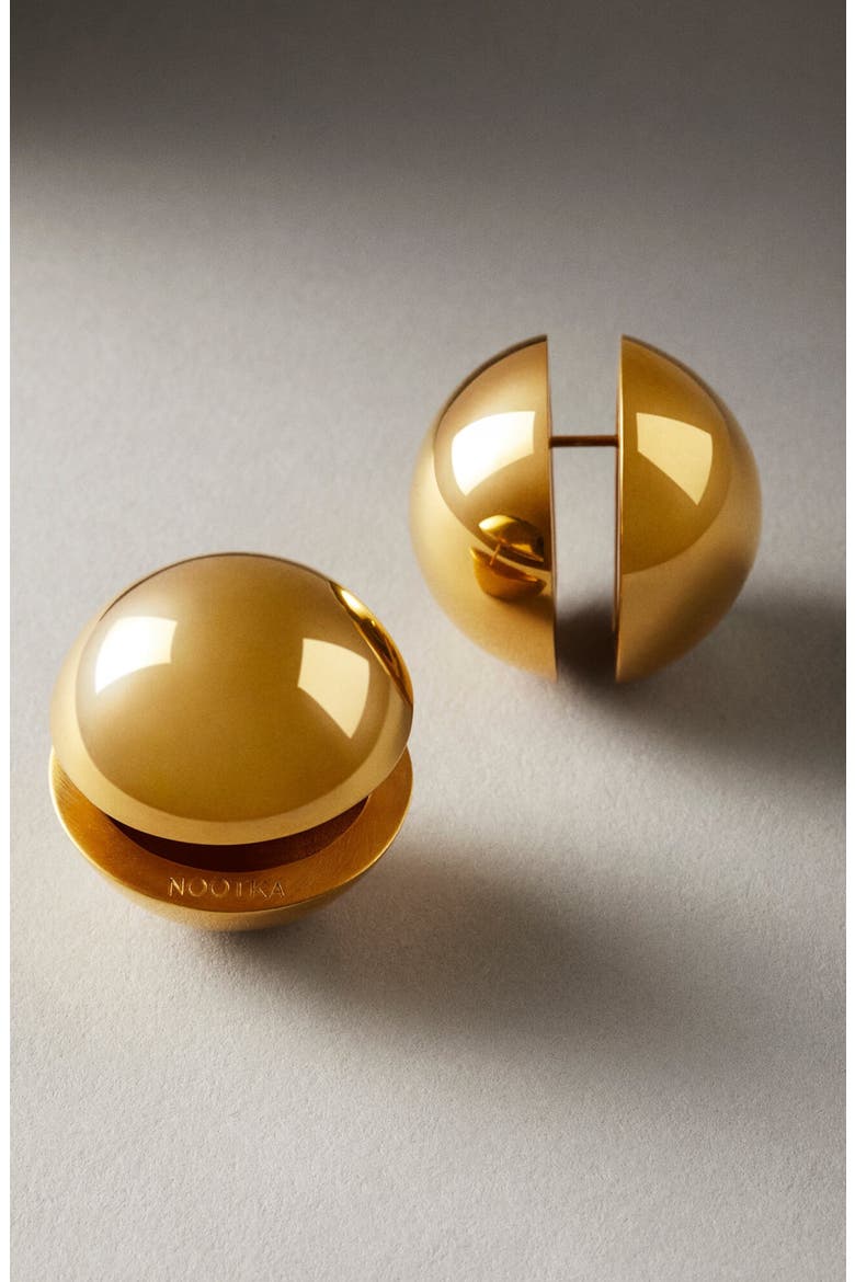 Sphere Earrings Gold, Main, color, Gold