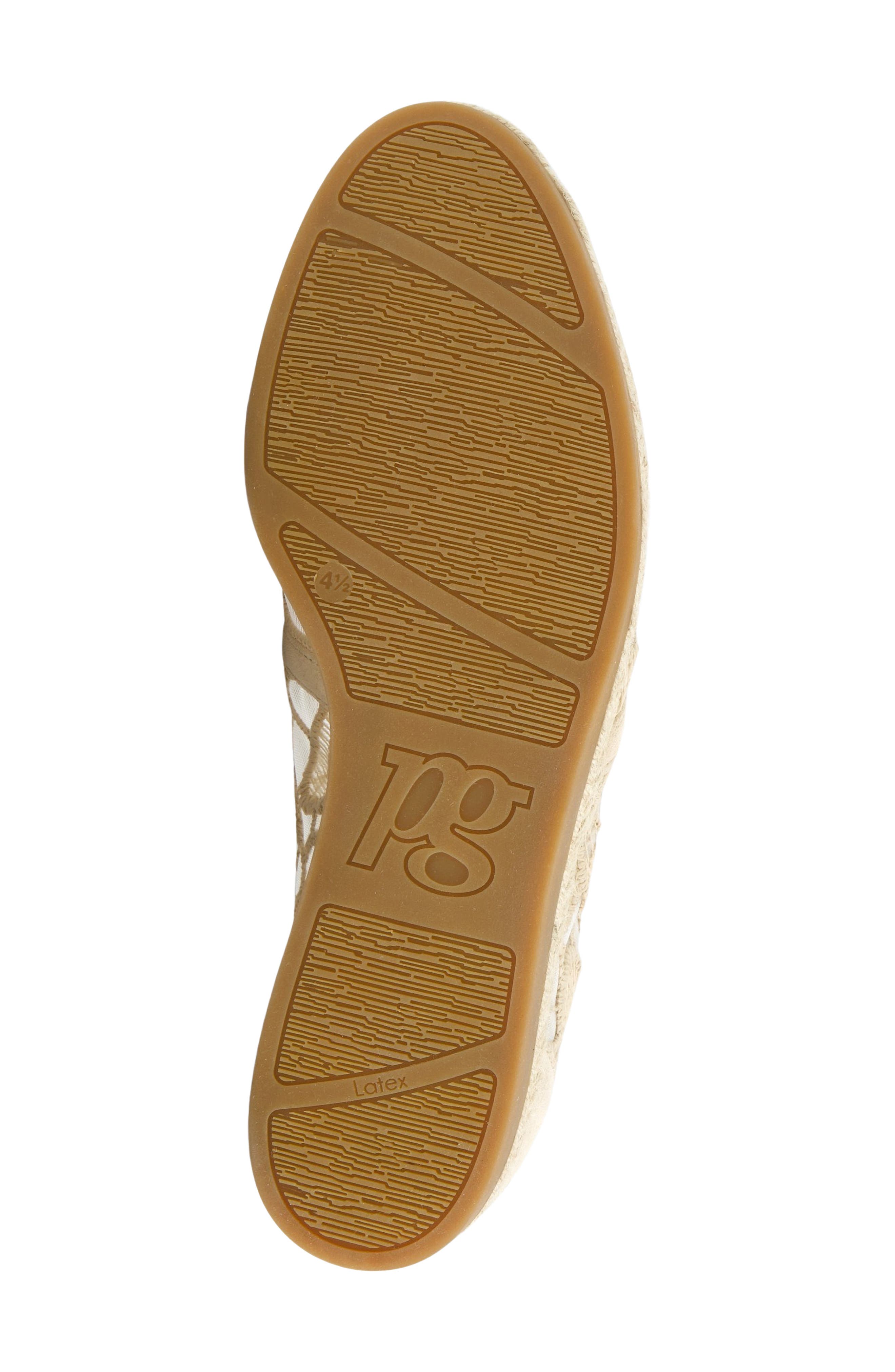 Danica Lace Flat, Alternate, color, BISCUIT SUEDE BLOSSOM MESH